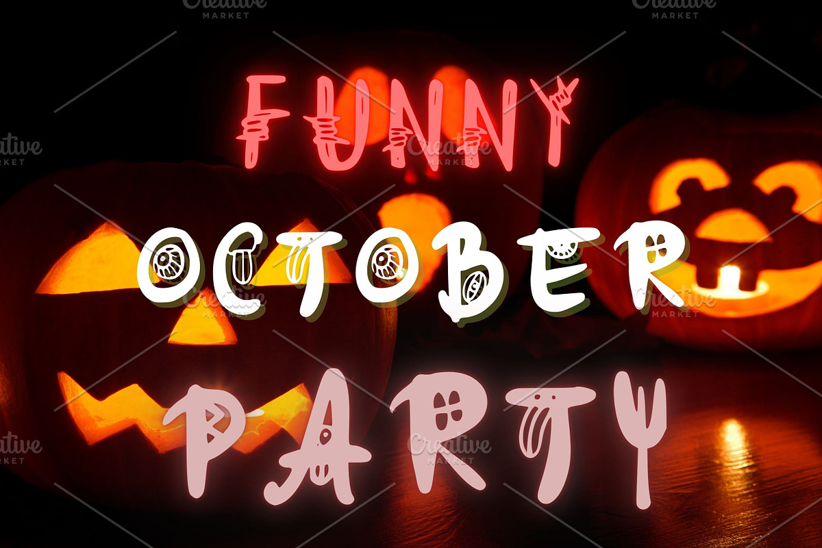 Halloween Font, SVG Cut file font, a Font by Tattoo Worker Studio (Photo 2 of 4)