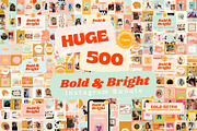HUGE Bold Instagram Templates Bundle, a Social Media Template by Hell Yeah Designs (Thumbnail 1 of 11)