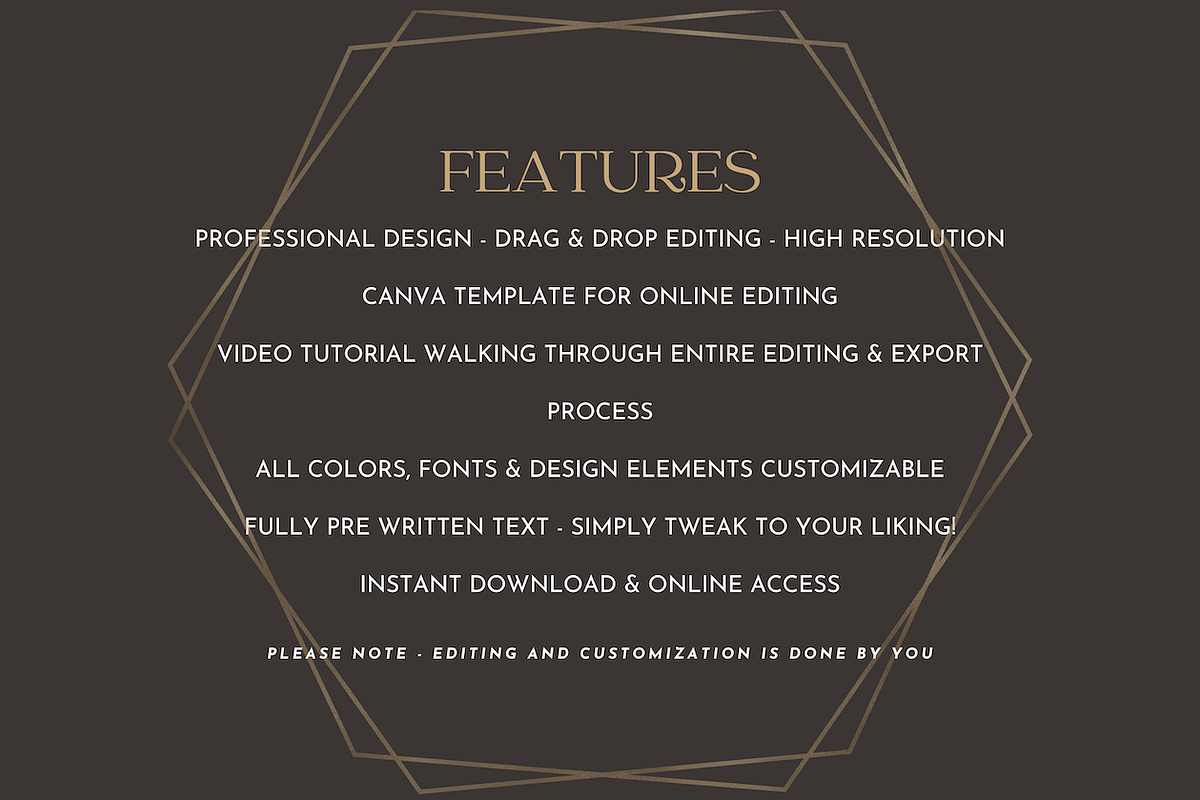Canva Wedding Guide Brand Bundle, a Magazine Template by Signature Edits (Photo 9 of 9)