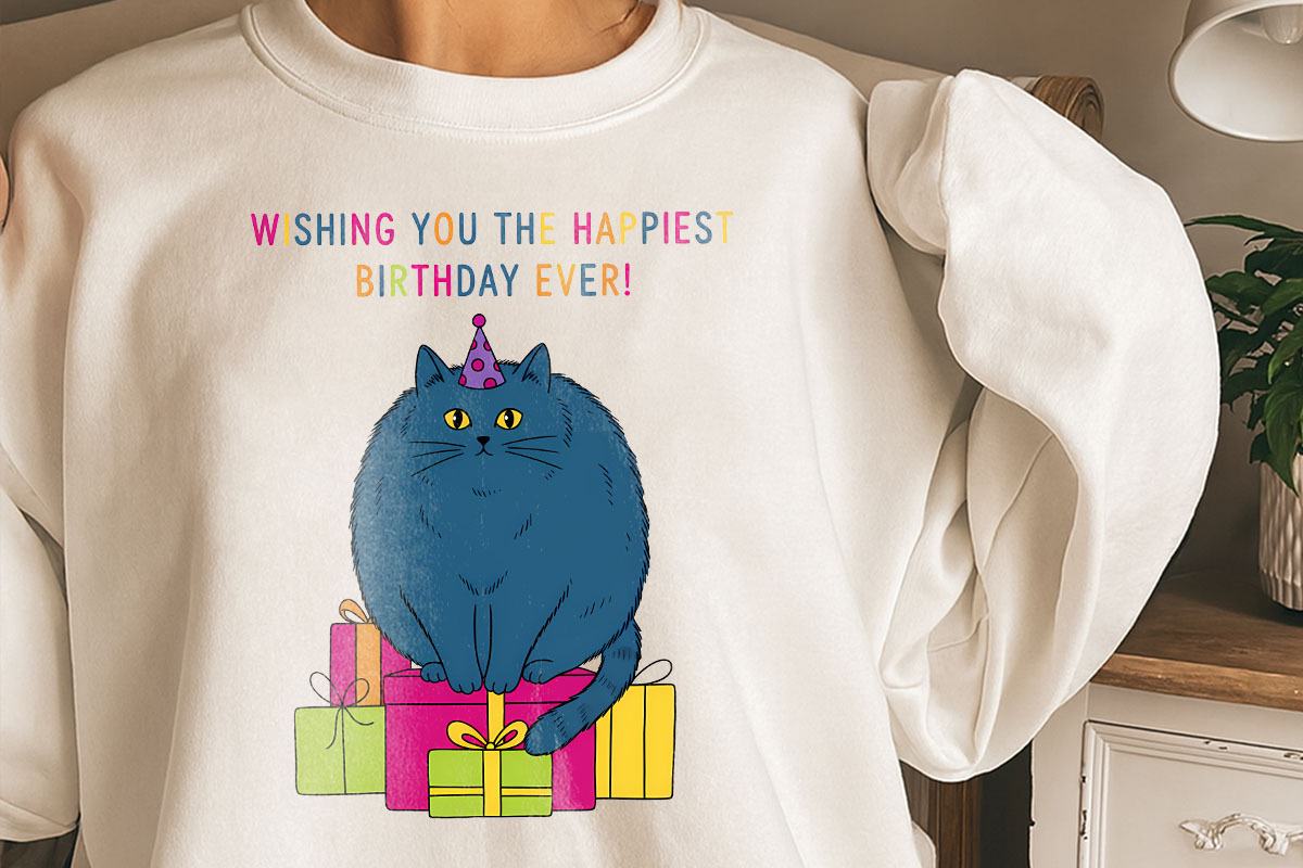 Cat and Animals Funny Birthday PNG, a Graphic by GlitterCraft (Photo 64 of 101)