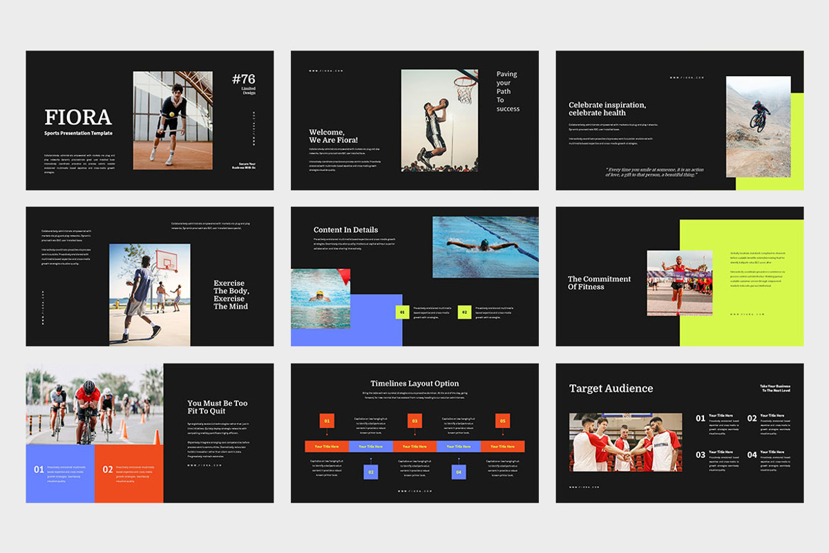 Fiora : Sports Powerpoint, a Presentation Template by Punkl Camp (Photo 6 of 9)