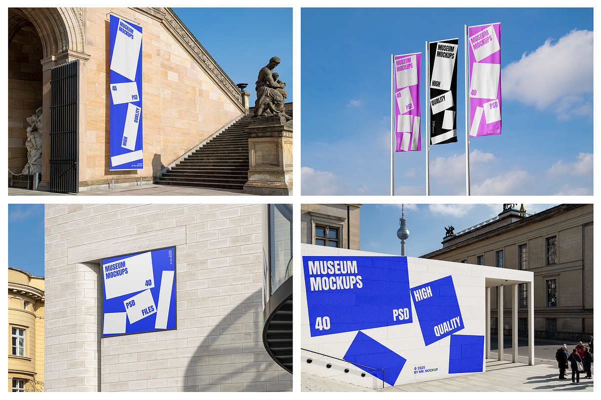 Museum Mockups - Poster & Billboards, an Advertising Mockup by Mr.Mockup™ (Photo 6 of 20)