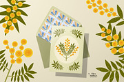 Abstract Bloom - Floral Vector Set, a Decorative Illustration by Olya Haifisch (Thumbnail 6 of 6)