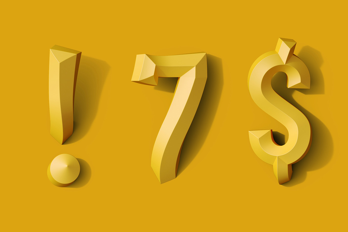 Twist Psd 3D Letters, an Object Graphic by GK Creative (Photo 6 of 10)