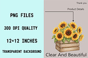 Watercolor Summer Sunflower PNG Clip, an Illustration by SVGArt (Thumbnail 8 of 9)