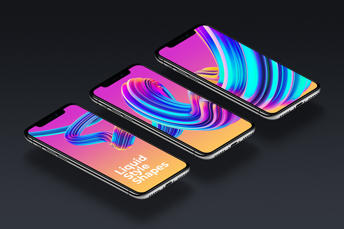Abstract Liquid Waves, an Object Illustration by Mockups & Illustrations (Photo 10 of 12)