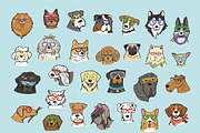 Dogs with Glasses, an Animal Illustration by GooseFrol (Thumbnail 2 of 17)