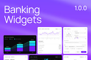 Banking Widget UI System, an UI Kit Template by VladTyzun (Thumbnail 1 of 8)