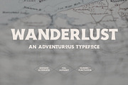 Wanderlust - An Adventurous Typeface, a Font by Midnight Grim (Thumbnail 1 of 10)
