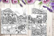 80 Sci-Fi Coloring Pages Bundle, a Brochure Template by LA Design (Thumbnail 6 of 10)
