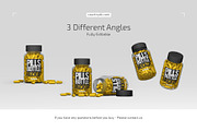 Clear Pills Bottle Mockup Set, a Packaging Mockup by Country4k (Thumbnail 4 of 4)