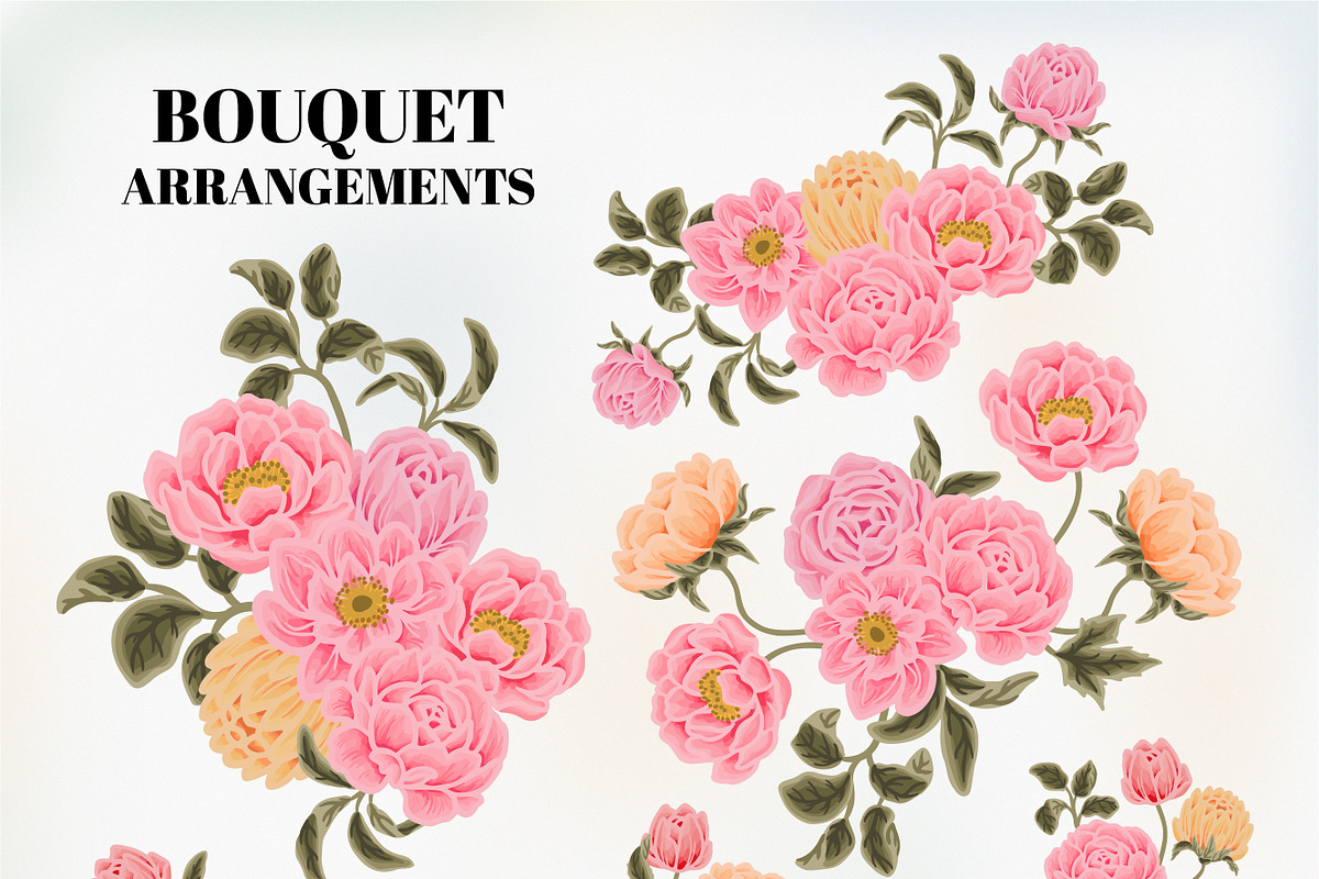 MAJESTIC FLORALS Clip Art Bundle, a Decorative Illustration by Artflorara (Photo 3 of 14)
