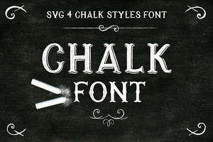 Chalk SVG font, a Symbol Font by Alisovna