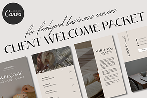 Client Welcome Packet, a Branding & Logo Template by plus facile