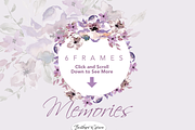 Watercolor Purple Blush Flowers, an Illustration by Feather Grace Designs (Thumbnail 4 of 9)