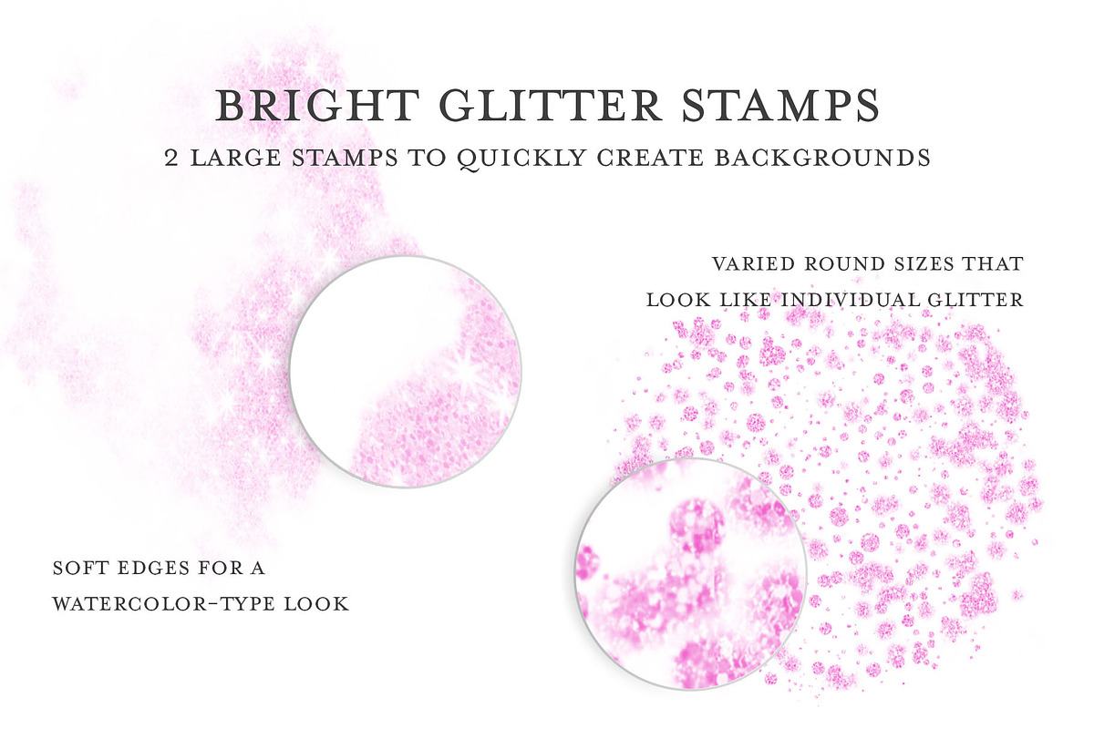 Bright Glitter Brush Pack -Procreate preview 7