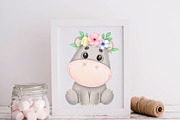 Cute Safari Jungle Animals Clipart, an Animal Illustration by ekossa_art (Thumbnail 6 of 7)