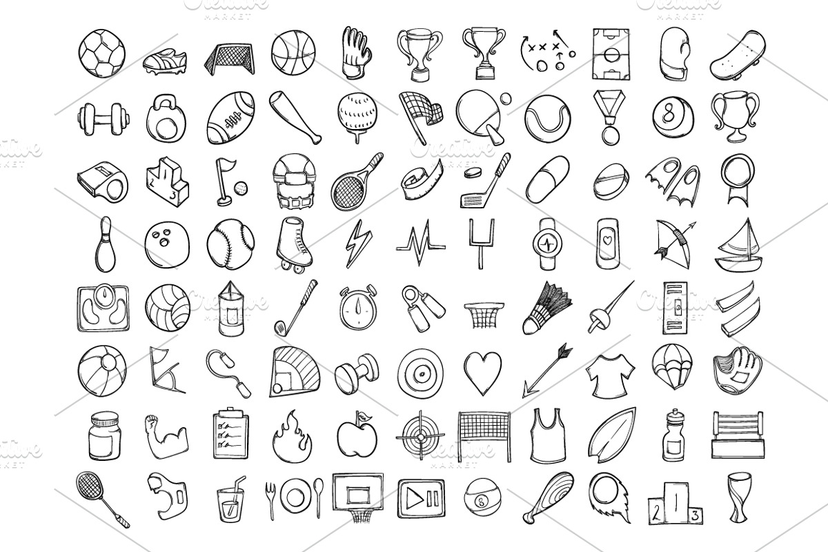 707 Hand Draw doodle icons set, an Outline Icon by TKDoodle (Photo 13 of 17)