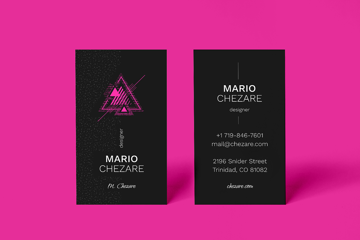 Chezare B. 8 Business Card Templates, a Business Card Template by le-genda (Photo 3 of 9)