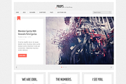 Props, a Responsive WordPress Theme, a WordPress Template by DesignerThemes.com (Thumbnail 1 of 2)