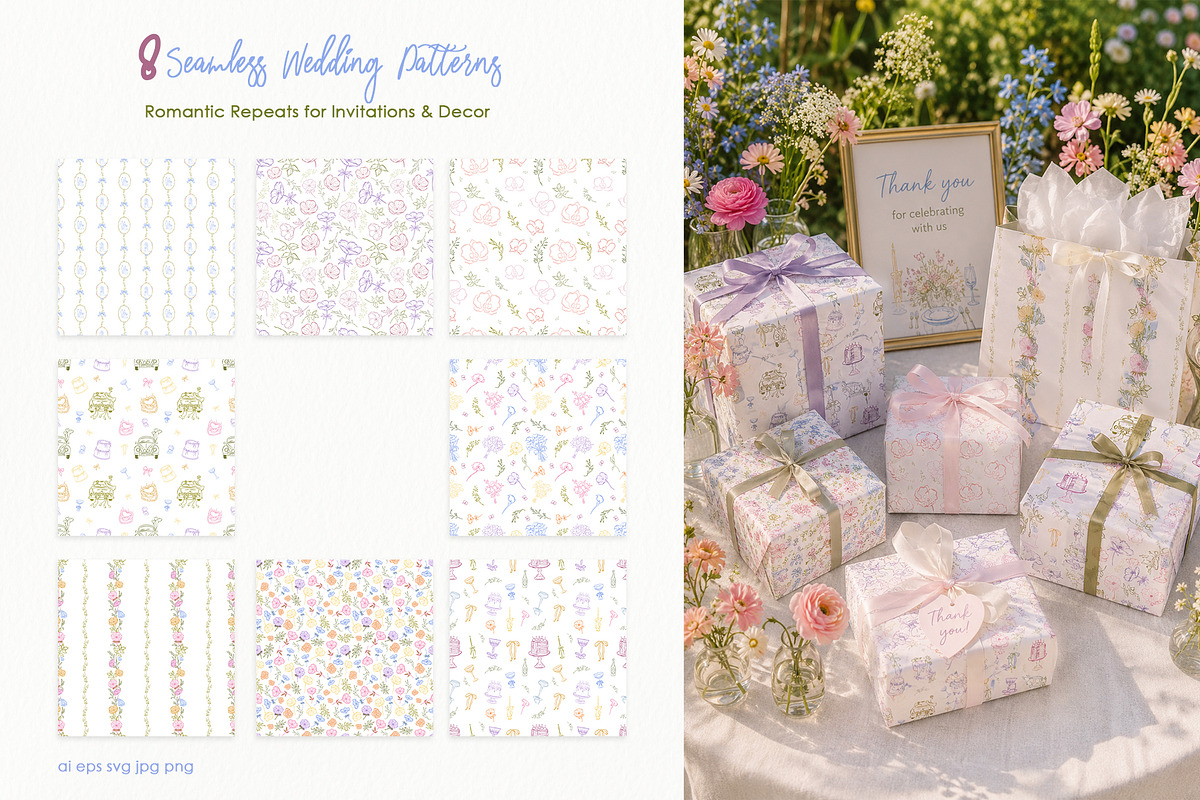 Dopamine Garden Wedding Clipart Pack, a Decorative Illustration by SunnJaneArt (Photo 17 of 20)