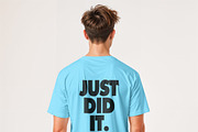 T-Shirt Mockup PSD Front & Back View, a Shirt Mockup by Pixel Foundry (Thumbnail 8 of 11)