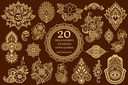 Set floral elements, a Decorative Illustration by Katika Shop (Thumbnail 3 of 6)