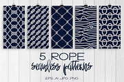 5 Rope Patterns - Small Pack, a Pattern Graphic by Anastasia Ivanskaia (Thumbnail 1 of 7)