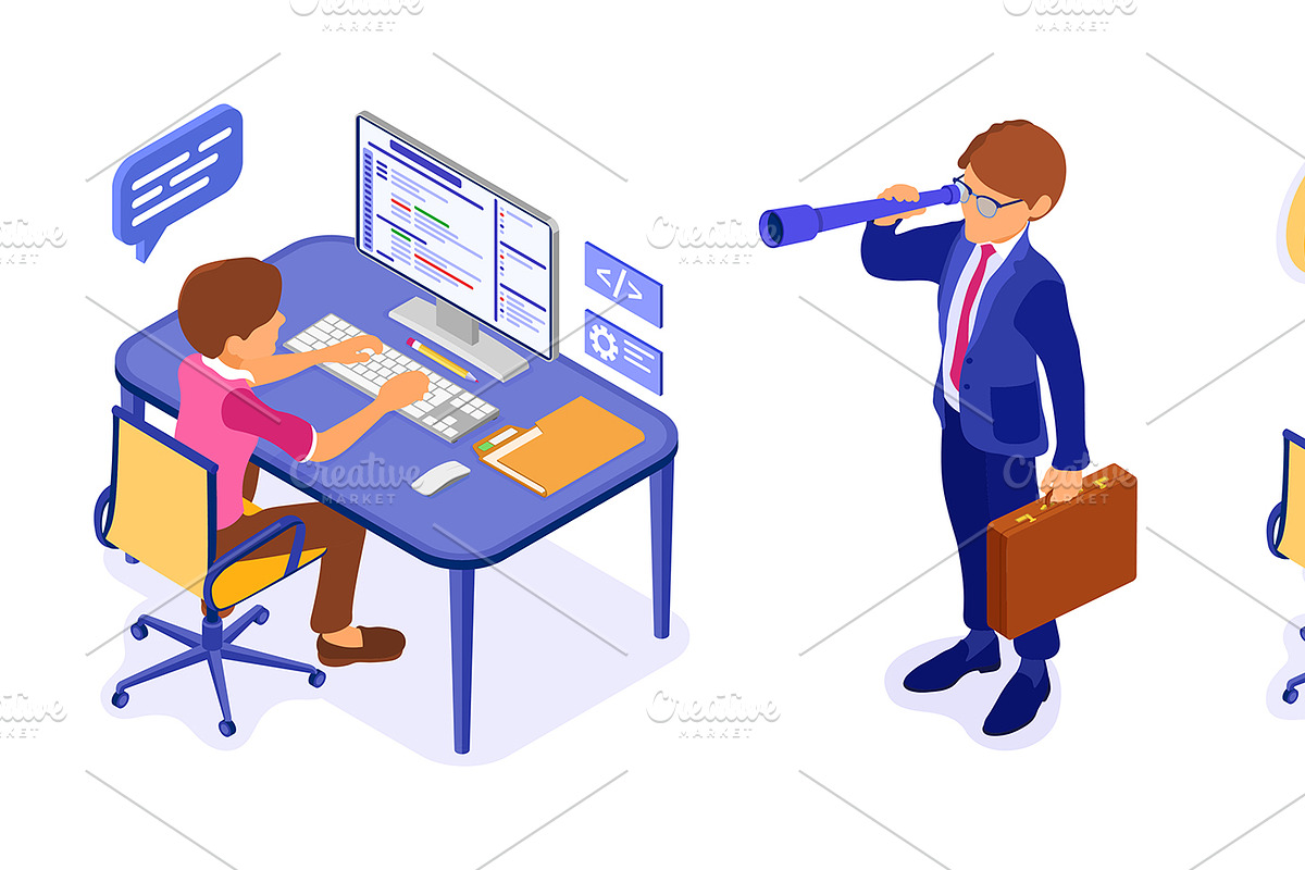 Home Office. Work from Home, an Education Illustration by TAlex (Photo 6 of 6)