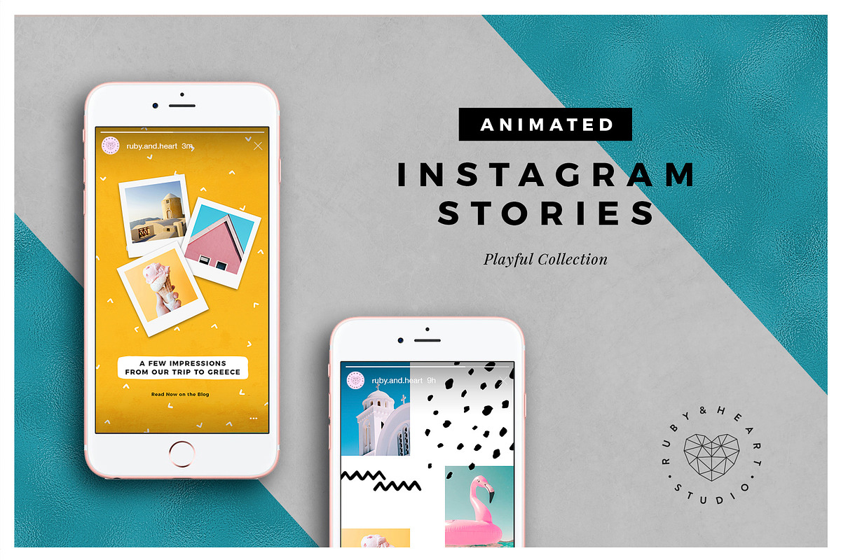 ANIMATED Playful Instagram Stories, a Social Media Template by Ruby&Heart Studio (Photo 1 of 11)