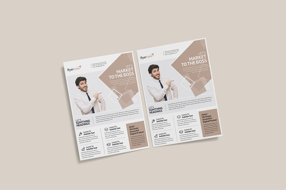 A4 Flyer Poster Mockup Bundles, a Flyer Template by Graphic Aesthetic (Photo 8 of 22)