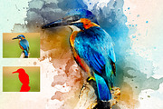 Creative Flux Watercolor PS Action, an Action Add-On by Jacpot007 (Thumbnail 2 of 5)