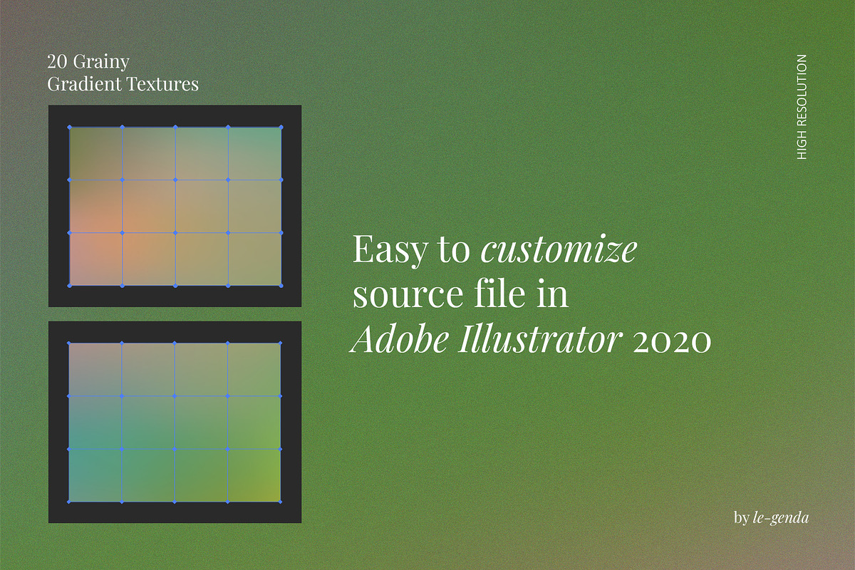 20 Herbal Gradients Set, a Texture Graphic by le-genda (Photo 2 of 11)