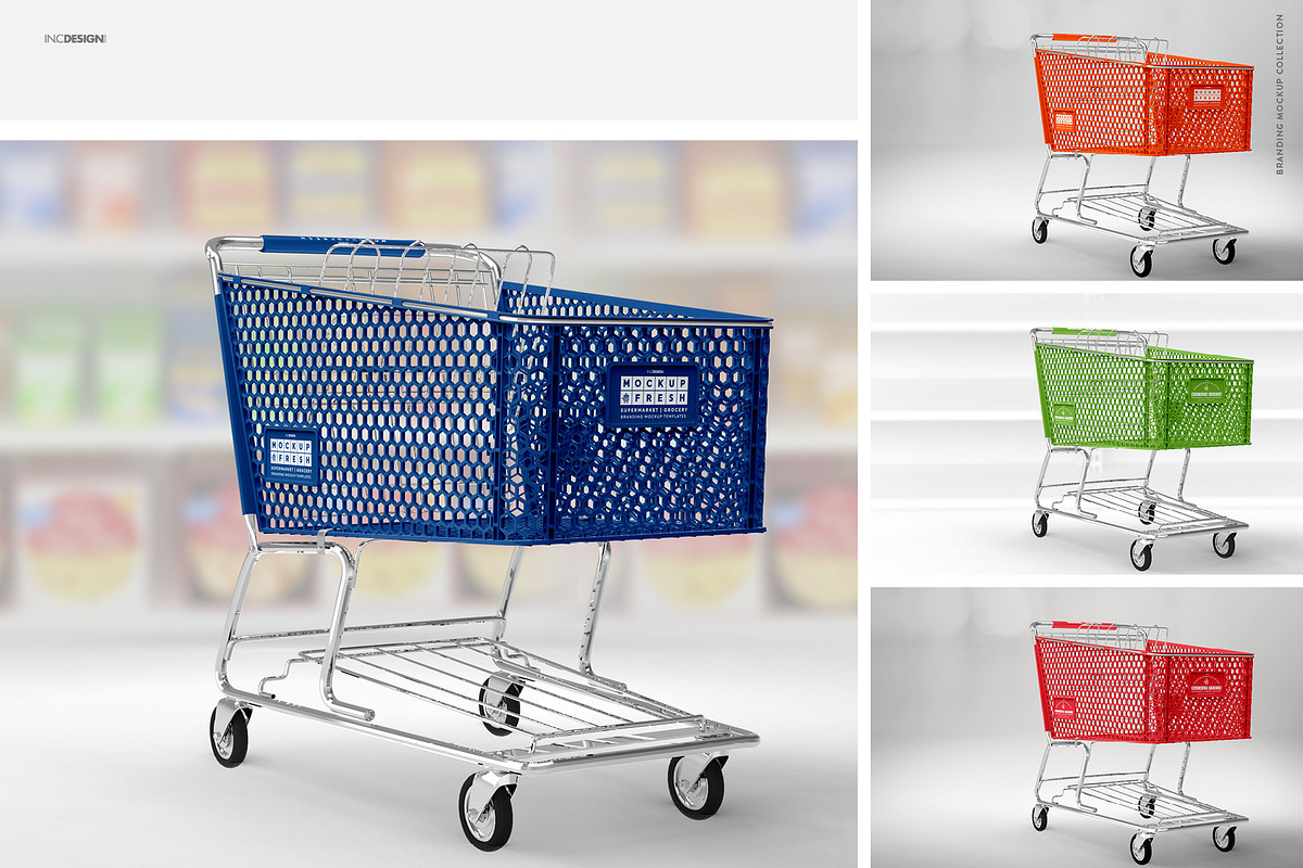 Shopping Cart Branding Mockup, a Product Mockup by INCDesign (Photo 12 of 14)
