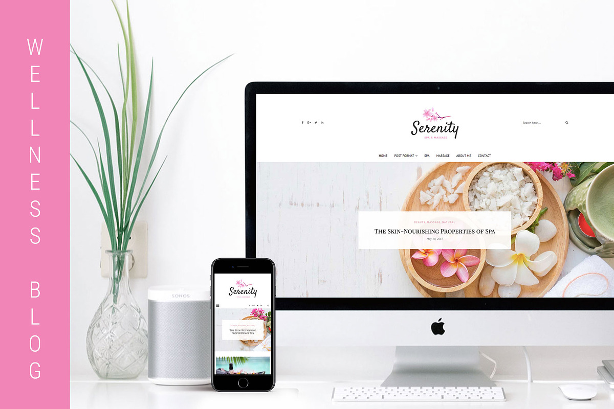 Serenity - Wellness WordPress Theme, a WordPress Template by EasyBlog Themes (Photo 2 of 5)