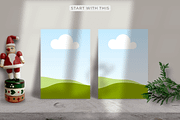 16 Christmas Card Canva Mockups, a Merchandise Mockup by Mockup Scene (Thumbnail 18 of 23)