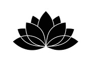 Lotus Flower Vector Icon Bundle, an Illustration by yasushie (Thumbnail 37 of 51)