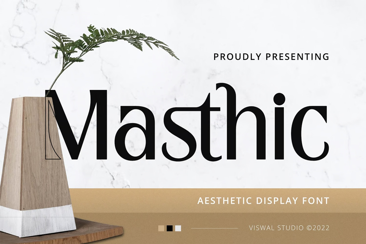 Masthic - Modern Font, a Sans Serif Font by Viswal Studio (Photo 1 of 6)