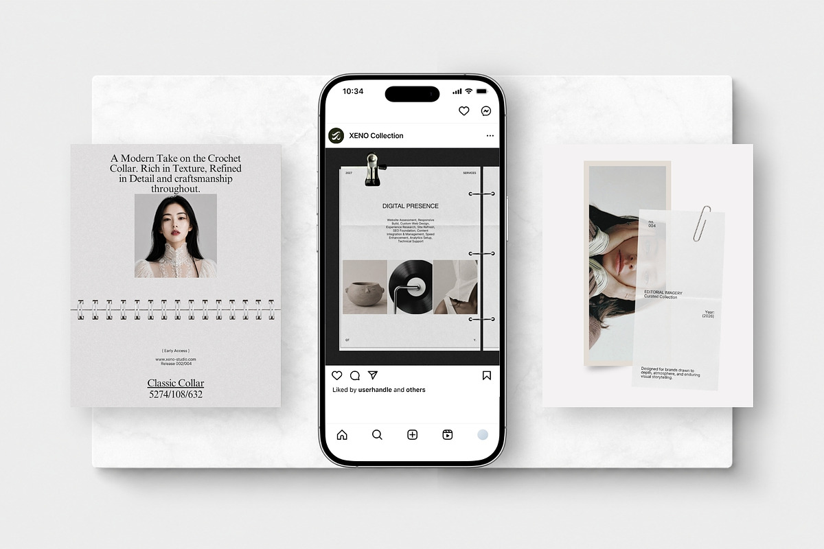 XENO | Social Media Kit (I), a Social Media Template by The Aesthetic Studio (Photo 4 of 10)