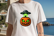 Neon Halloween Pumpkin Clipart Bundl, an Illustration by SVGArt (Thumbnail 4 of 8)