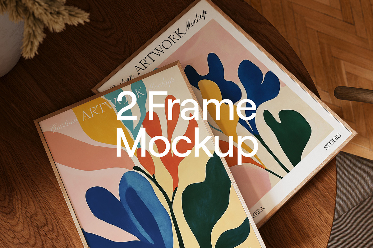 Close-up Frame Mockup Bundle DIN A, a Household Mockup by Ombra Studio (Photo 11 of 11)