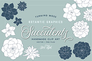 Succulent Clip Art - Botanic Vectors, an Illustration by Turning Moss (Thumbnail 5 of 5)