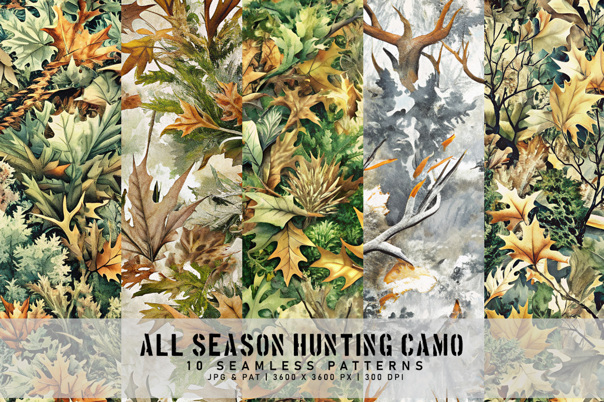 All Season Hunting Camo, a Pattern Graphic by Digital Art Creations (Photo 1 of 6)