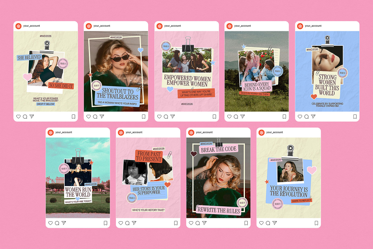 Women's Day Instagram Canva Template, a Social Media Template by Supanium Studio (Photo 4 of 5)