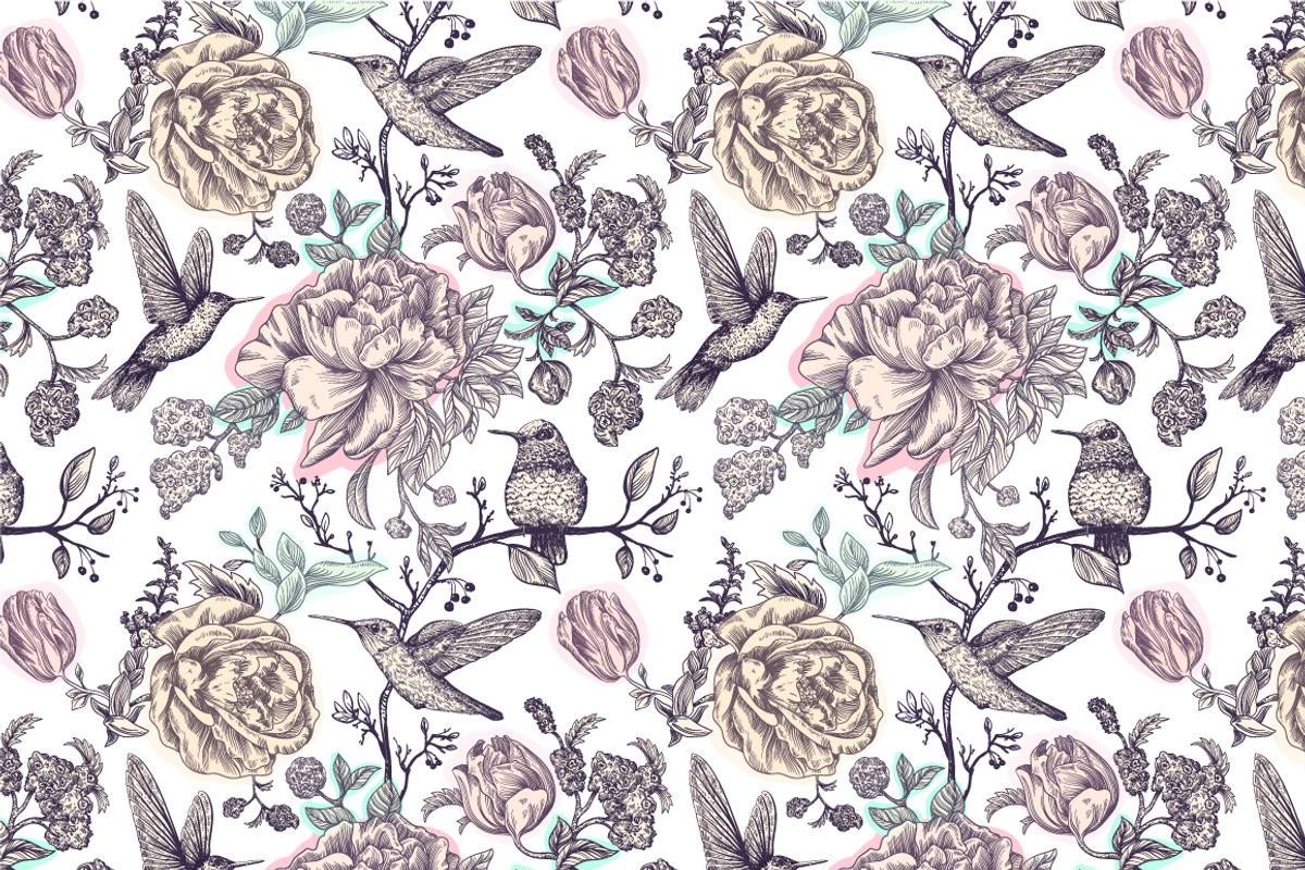 2 Vector Spring Patterns, a Pattern Graphic by Sunny_Lion