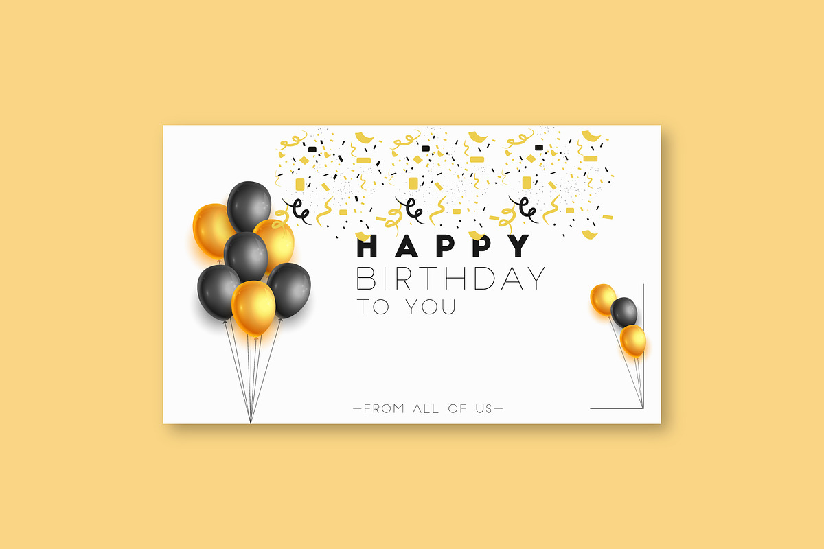 happy birthday set, a Card Template by designbydi (Photo 6 of 7)