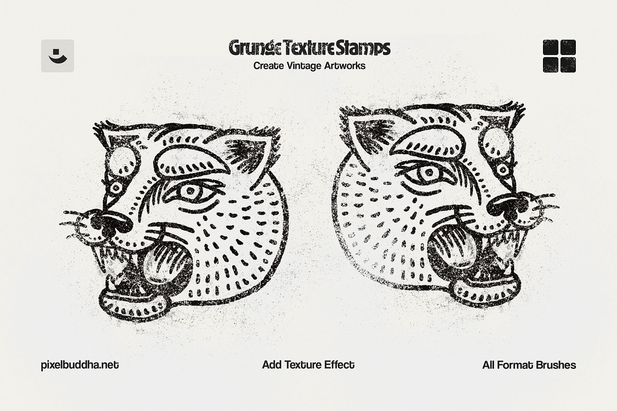 Multi-App Grunge Stamp Brushes, a Brush Add-On by pixelbuddha.net (Photo 8 of 9)