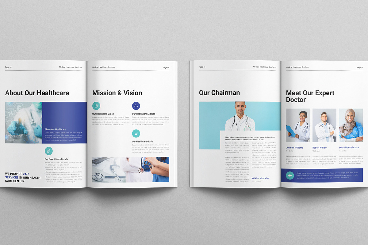 Medical Healthcare Brochure Template, a Brochure Template by E-Type (Photo 3 of 7)