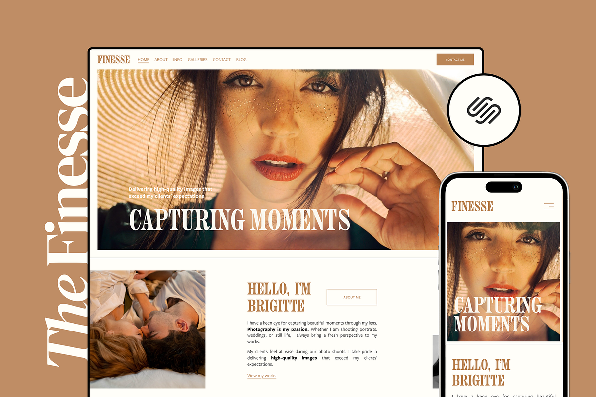 Photographer Squarespace Template, a Squarespace Template by Eden Origin Studio (Photo 1 of 11)