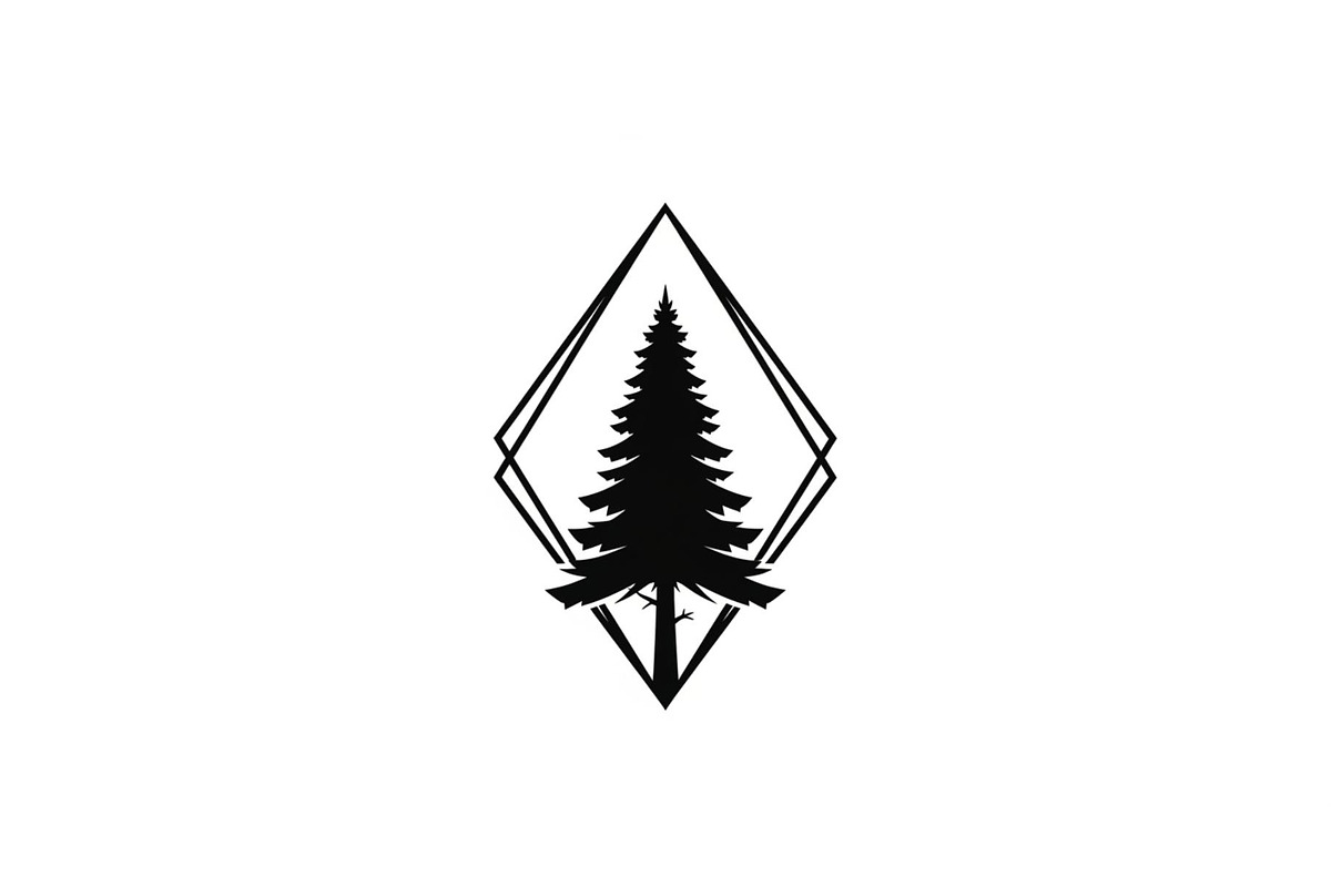 Geometric Pine Tree Emblem Bundle, an Illustration by Creativeshirt (Photo 22 of 31)